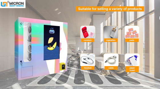 壁の台紙のスマートなシステムおよびタッチ画面によってカスタマイズされる小型コンドームの自動販売機