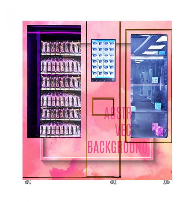 注文のステッカーの陳列窓をつける自動美の化粧品の自動販売機LED