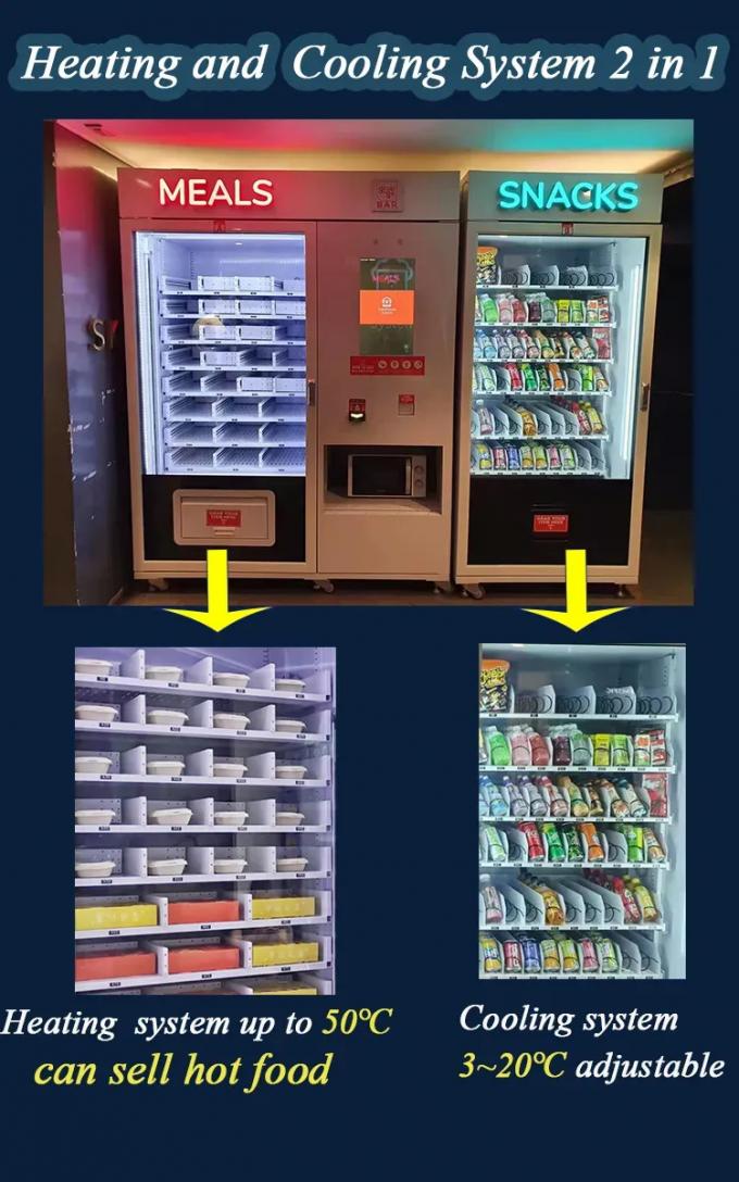 ミクロンの食事によって調理される食糧自動販売機の暖房および冷却装置