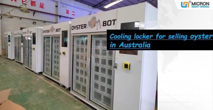 凍結する肉オーストラリアのカキを販売する冷却のロッカーの自動販売機