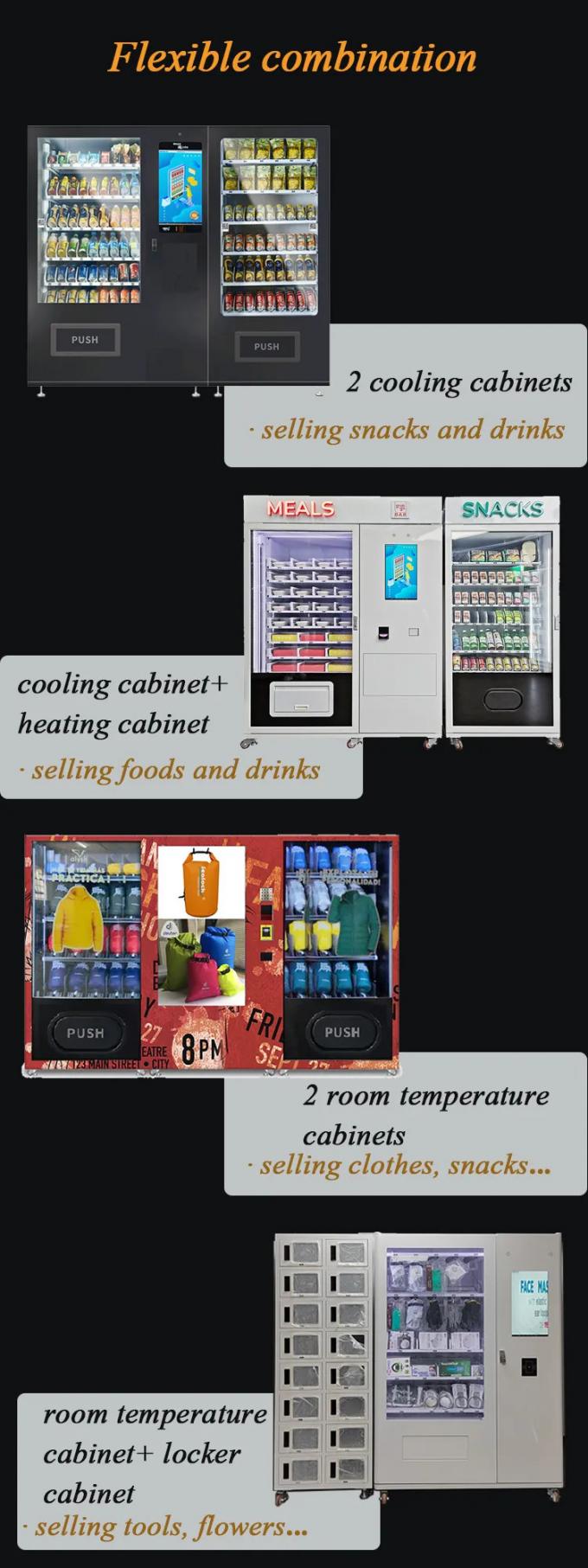 コンボの食事の軽食の自動販売機は適用範囲が広い組合せを支える