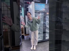 新しいデザインの新鮮な花の自動販売機