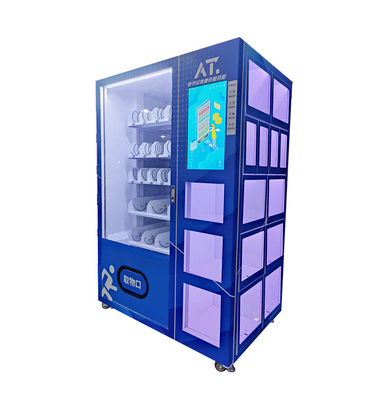 Combo Vending Machine With Locker Snack Food PPE products Vending Machine With Touch Screen For Beverage