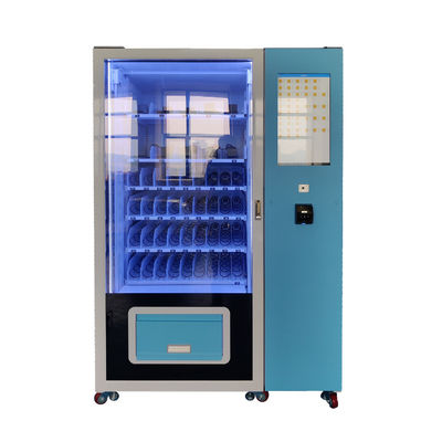 学校で冷却システム付きの22インチタッチスクリーン・スナック・ドリンク自動販売機