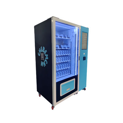 学校で冷却システム付きの22インチタッチスクリーン・スナック・ドリンク自動販売機