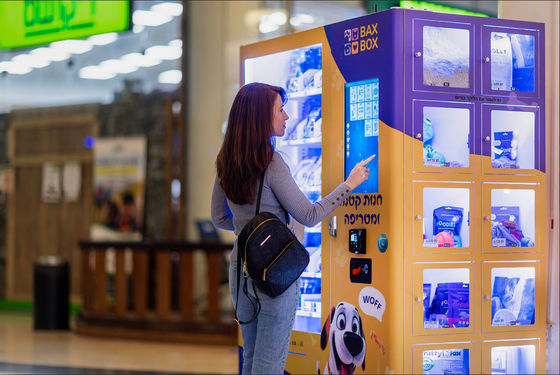 ロッカー付きコンボ自動販売機 21.5インチタッチスクリーン SDK機能