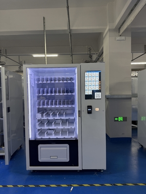 オプションのステッカーと350〜600の容量を備えたカスタマイズ可能な金属フレーム冷凍食品自動販売機