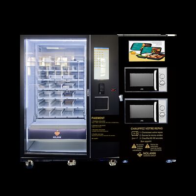 質  Big Capacity Hot Food & Pizza Vending Machine with Microwave Heating and Refrigeration System 工場
