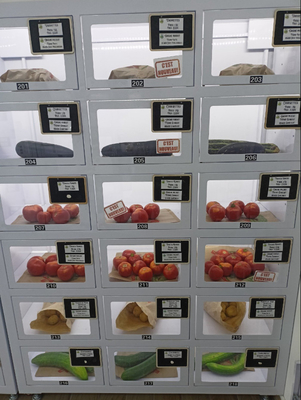 フランスのパン生鮮食品自動販売機大容量ロッカー