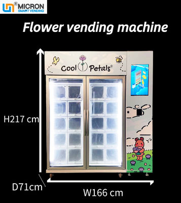 冷却装置冷却装置のロッカー ミクロンのスマートな販売の22インチのタッチ画面の花の自動販売機