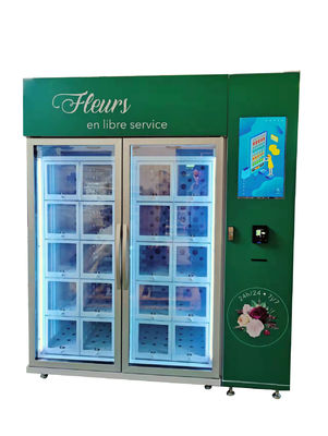 タッチ画面の冷却のロッカーの花の自動販売機24容量
