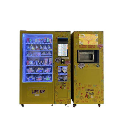 健康食品 熱い食品のためのマイクロ波付きの機械 食事準備の自動販売機