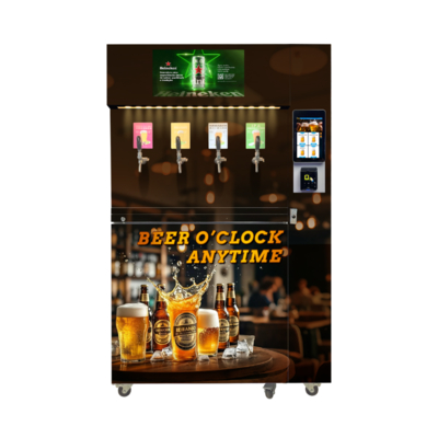 エネルギー省エネの抽出ビール販売機 W97*D66*H205 Cm 冷却システム5-8C