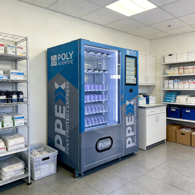 従業員管理システムとIC/IDカードアクセスを持つスマートPPE販売機