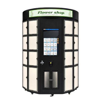 Flower Vending Machine for 24/7 Retail with Elegant Semi-Circle Locker Design