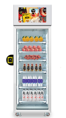 安全ガラスの自動販売機、重量の感覚の自動販売機、スマートな冷却装置、スマートなクーラーの自動販売機。ミクロン