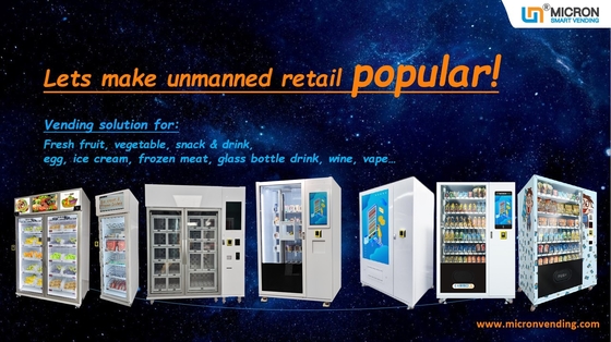 スクリーン21.5インチのの調節可能なチャネルの幅の注文の自動販売機